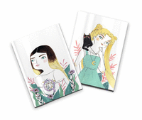 Pack 2 cuadernos cosidos maria hesse sakura y feminista