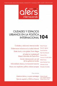Revista cidob afers internacionals 104 ciudades y espacios
