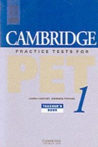 Cambridge prac.tests for pet 1 tch