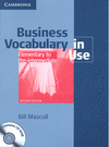 Business Vocabulary in Use Elementary to Pre-intermediate with Answers and CD-ROM 2nd Edition