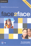 face2face Pre-intermediate Workbook with Key 2nd Edition
