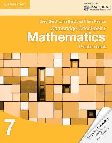 T7 cambridge checkpoint mathematics practice book