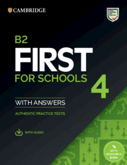 B2 first for schools 4. student's book with answers with audio wi