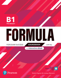 Formula b1 preliminary coursebook and interactive ebook with key
