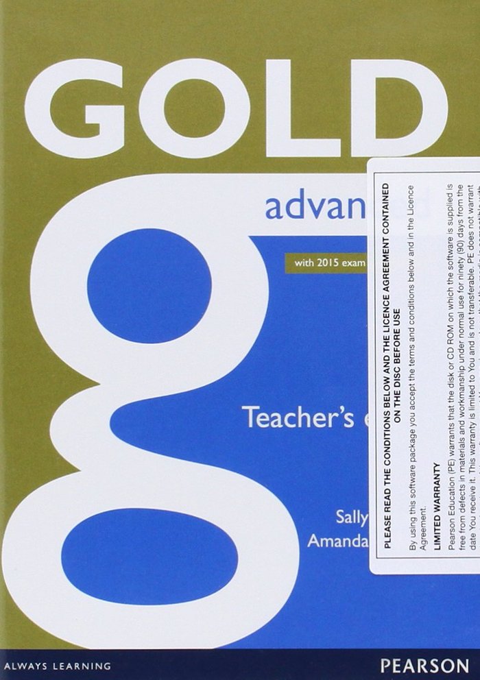 Gold advanced teacher's book (with 2015 exam specifications)