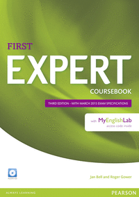 Expert First 3rd Edition Coursebook with Audio CD and MyEnglishLab Pack