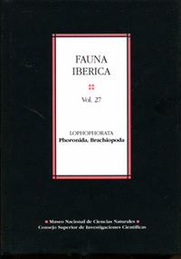 Fauna ibérica. Vol. 27. Lophophorata: Phoronida, Brachiopoda