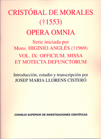Opera omnia vol.ix officium missa et motecta defunctorum