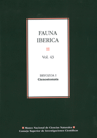 Fauna ibérica. Vol. 43, Bryozoa I: Ctenostomata