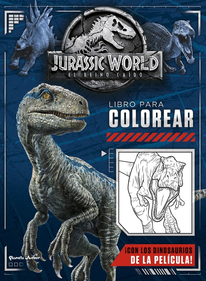 Jurassic World. El reino caído. Libro para colorear - LeoVeo