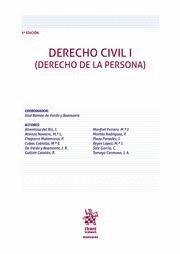 Derecho civil i derecho persona 3ª edicion 2022
