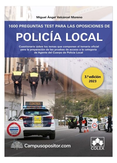 1600 preguntas test para las oposiciones de policia local - Librería  Papelería Gaudi