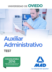 Escala de Auxiliares Administrativos de la Universidad de Oviedo. Test
