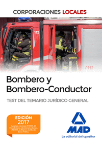 Bombero y bombero-conductor. test del temario juridico gener