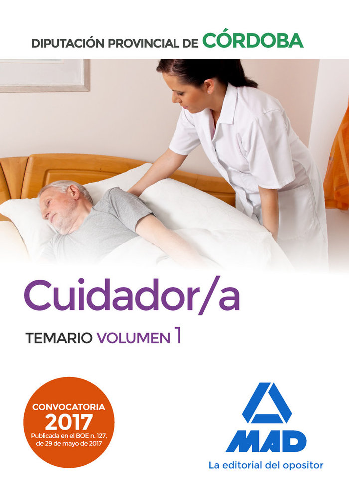 Cuidador/a de la Diputación Provincial de Córdoba. Temario Volumen 1