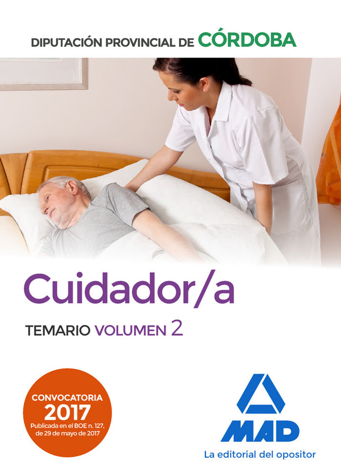 Cuidador/a de la Diputación Provincial de Córdoba. Temario Volumen 2