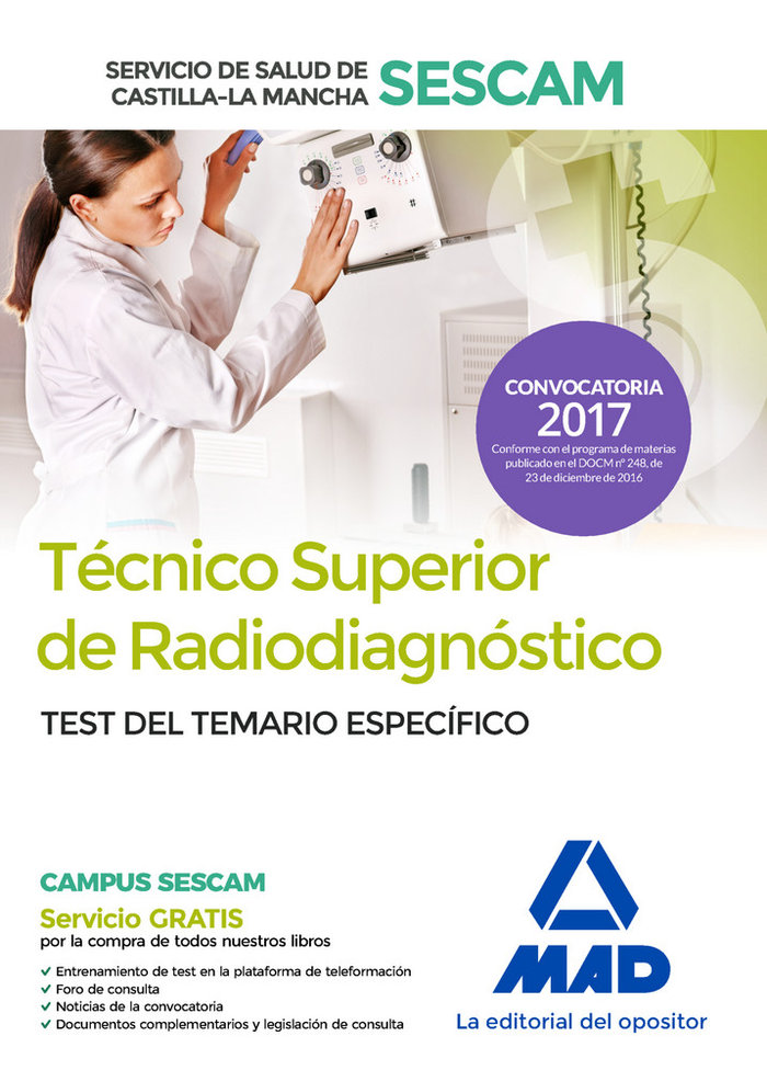 Test temario especifico tecnico superior radiodiagnostico se