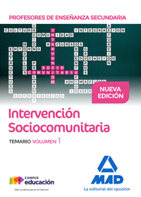 Profesores de Enseñanza Secundaria Intervención Sociocomunitaria. Temario volumen 1