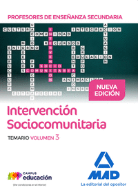 Profesores de Enseñanza Secundaria Intervención Sociocomunitaria. Temario volumen 3