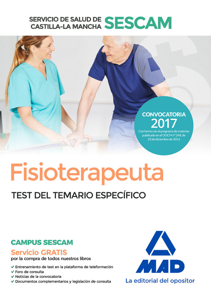Fisioterapeuta sescam 2017 test temario especifico c.mancha