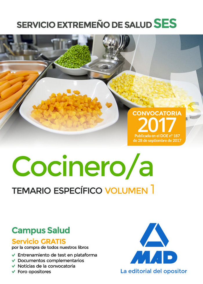 Cocinero/a ses 2017 temario especifico vol 1