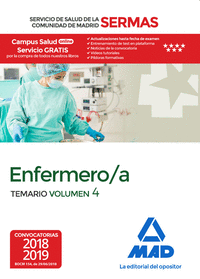 Enfermero/a del Servicio de Salud de la Comunidad de Madrid. Temario Volumen 4