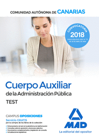 Cuerpo Auxiliar de la Administración Pública de la Comunidad Autónoma de Canarias. Test