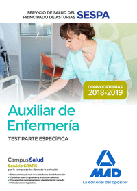 Auxiliar de Enfermería del Servicio de Salud del Principado de Asturias (SESPA). Test Parte Específica