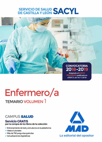 Enfermero/a del Servicio de Salud de Castilla y León (SACYL). Temario volumen 1