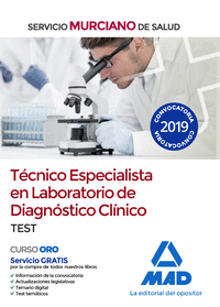 Técnico Especialista en Laboratorio de Diagnóstico Clínico del Servicio Murciano de Salud. Test