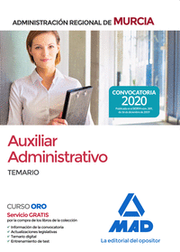 Auxiliar Administrativo de la Administración Regional de Murcia. Temario