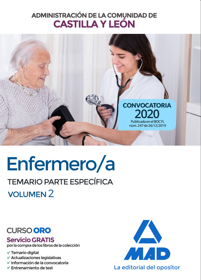 Enfermero/a de la Administración de la Comunidad de Castilla y León.Temario específico volumen 2