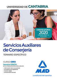 Servicios Auxiliares de Conserjería de la Universidad de Cantabria. Temario específico