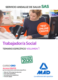 Trabajador/a Social del Servicio Andaluz de Salud. Temario específico volumen 1