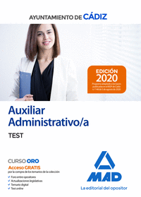 Auxiliar administrativo del Ayuntamiento de Cádiz. Test