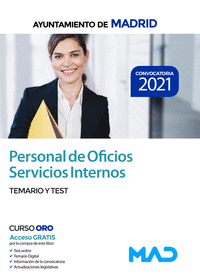 Personal de Oficios Servicios Internos del Ayuntamiento de Madrid. Temario y Test