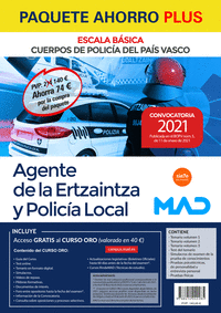 Paquete ahorro plus ertzaintza y policia local del pais vasc