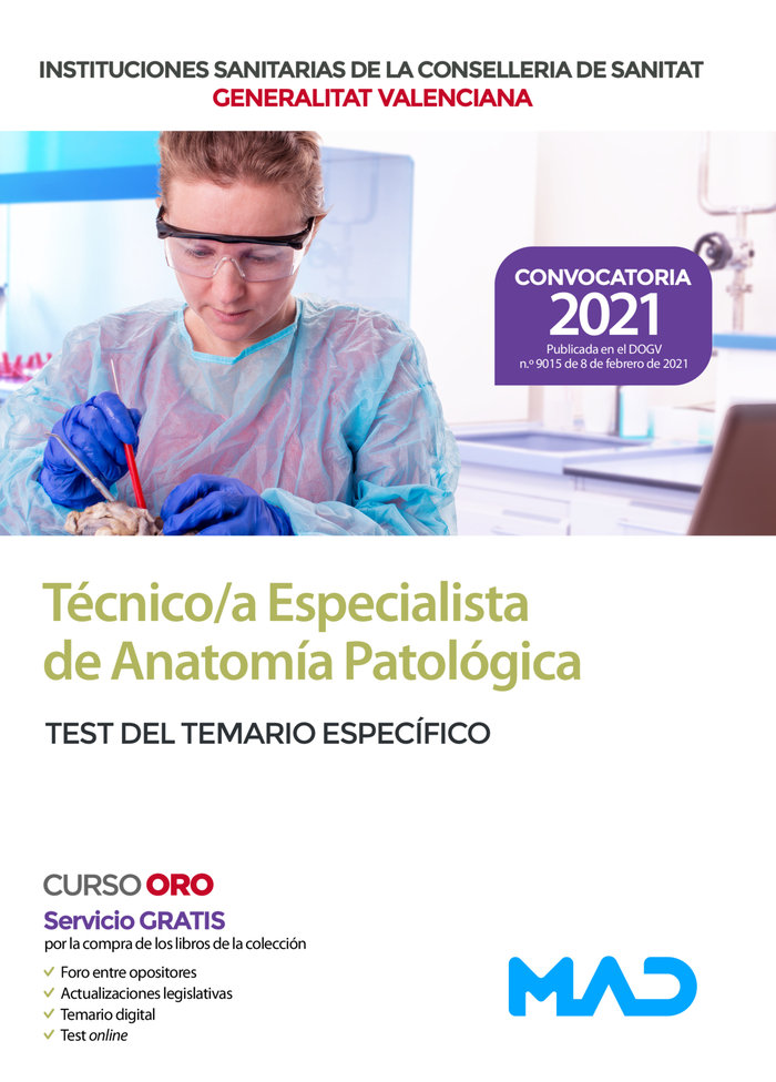 Tecnico/a especialista de anatomia patologica de las institu