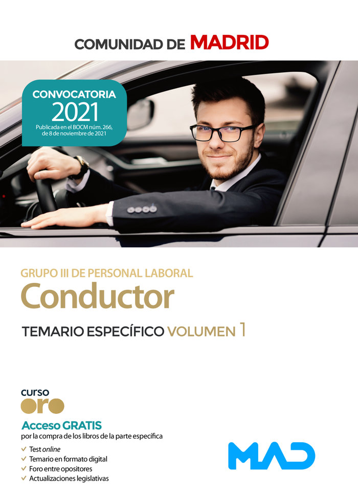 Conductor grupo iii personal laboral madrid temario vol 1