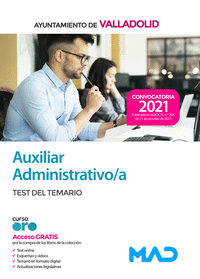 Auxiliar Administrativo del Ayuntamiento de Valladolid. Test del temario