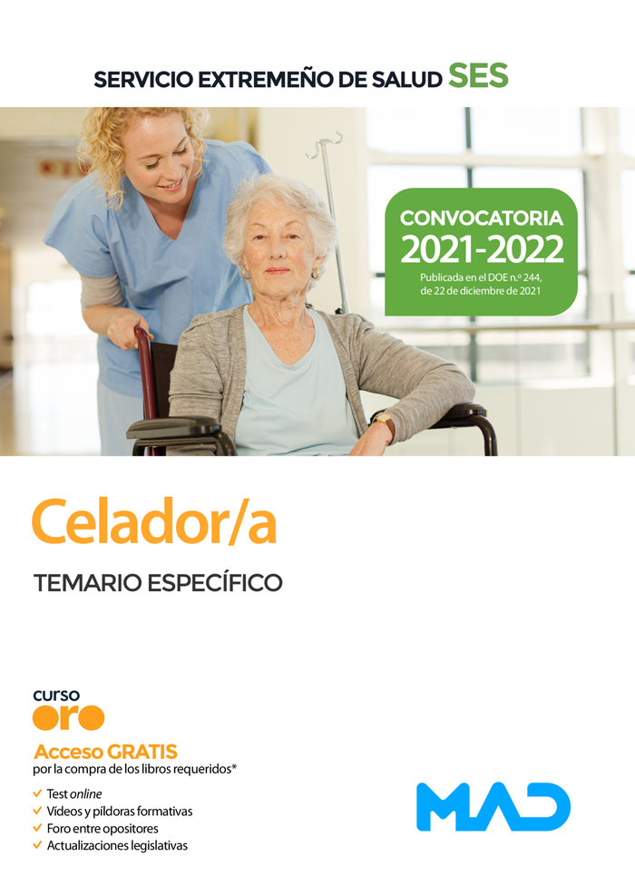 Celador/a temario parte especifica ses 2021 2022 extremadur