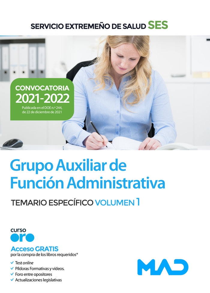Grupo auxiliar funcion administrativa ses te.es. v i 21-22