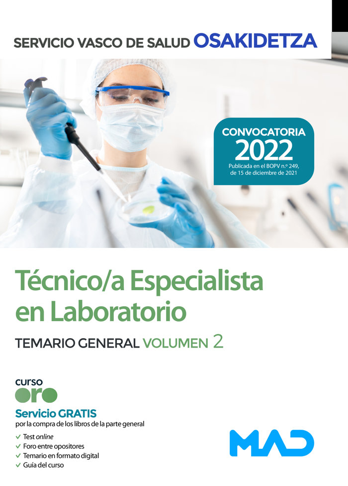 Tecnico/a especialista laboratorio osakidetza-servicio
