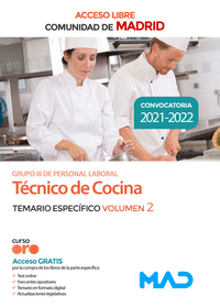 Tecnico cocina comunidad madrid acceso libre).
