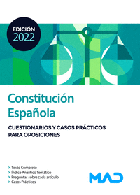 Constitucion española cuestionarios y casos practicos para