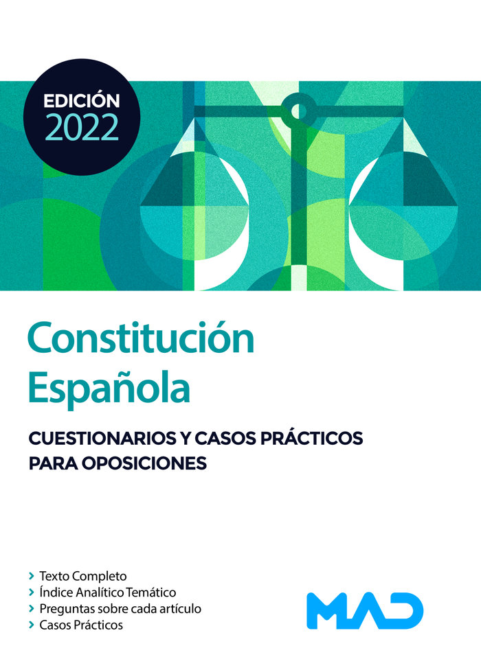 Constitucion española cuestionarios y casos practicos para