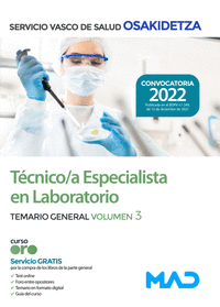 Tecnico/a especialista laboratorio osakidetza-servicio