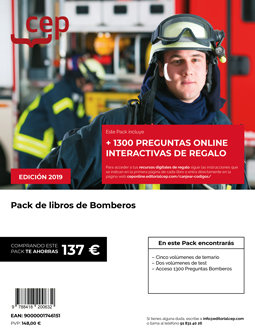 Pack ahorro de libros oposiciones bomberos