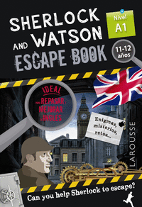 Sherlock & watson. escape book para repasar ingles. 11-12 años