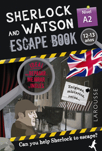 Sherlock & watson. escape book para repasar ingles. 12-13 años